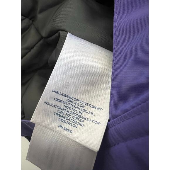 Land’s End Kids Squall Waterproof Insulated Iron Knee Snow Bibs Violet‎ Skiing - Picture 5 of 12